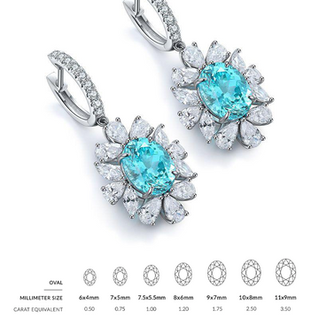Oval Cut Earrings