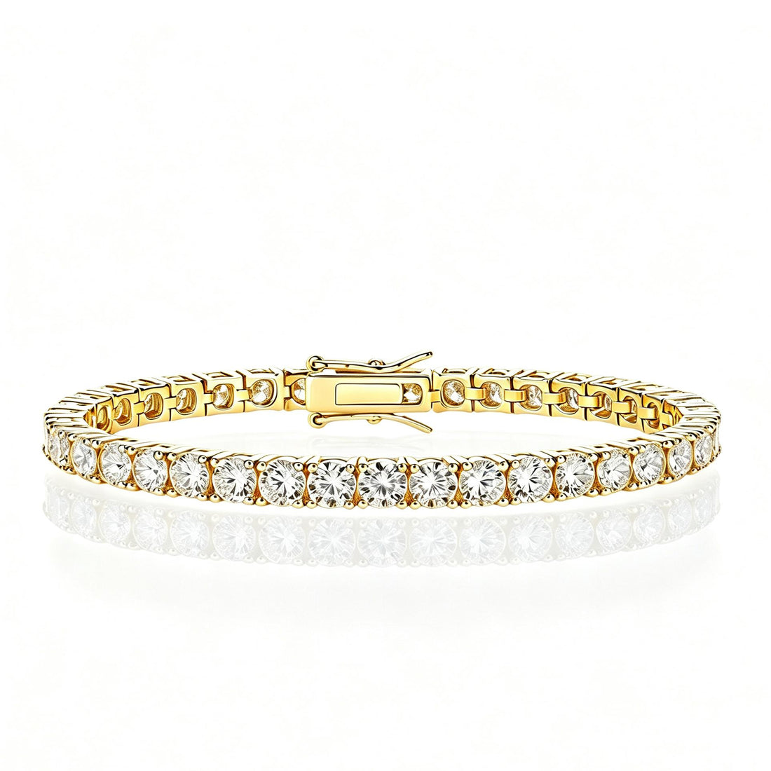 V-Pro™ Classic 7A CZ Tennis Bracelet / Chain - 14K Gold & Silver Plated