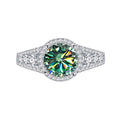 2ct OTTO Moissanite Ring for Women S925 Green