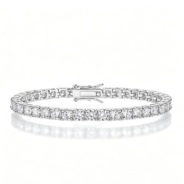 V-Pro™ Classic 7A CZ Tennis Bracelet / Chain - 14K Gold & Silver Plated