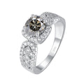 1ct Moissanite NUBES Ring for women S925 Grey