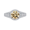 2ct OTTO Moissanite Ring for Women S925 Yellow