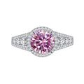 2ct OTTO Moissanite Ring for Women S925 Pink