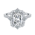 4ct Moissantie Princess's Secret Ring S925 Front