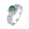 1ct Moissanite NUBES Ring for women S925 Green