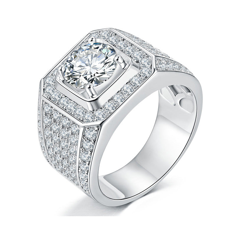 3ct Moissanite "Titan" Ring for men/women S925