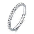 Micropavé Zircon Wedding Band for Women S925 Right Side