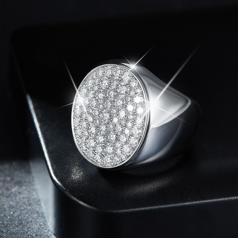 1.6ct Moissanite Prestige Ring S925 for Men