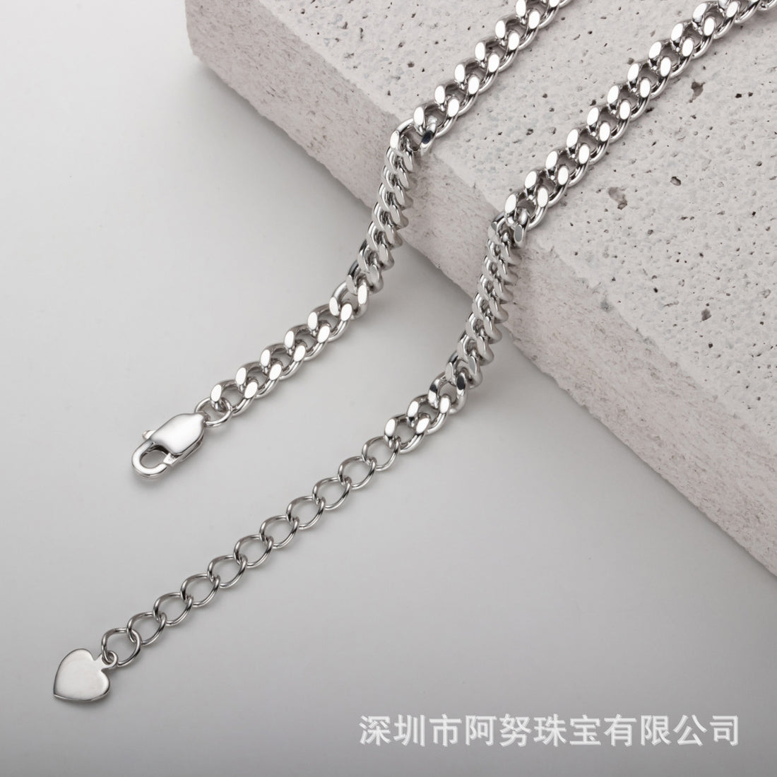 [#B503]Cuban bracelet round pack 1 carat Moissanite bracelet