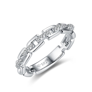 Moissanite "Promise" Ring S925 for Women  Silver