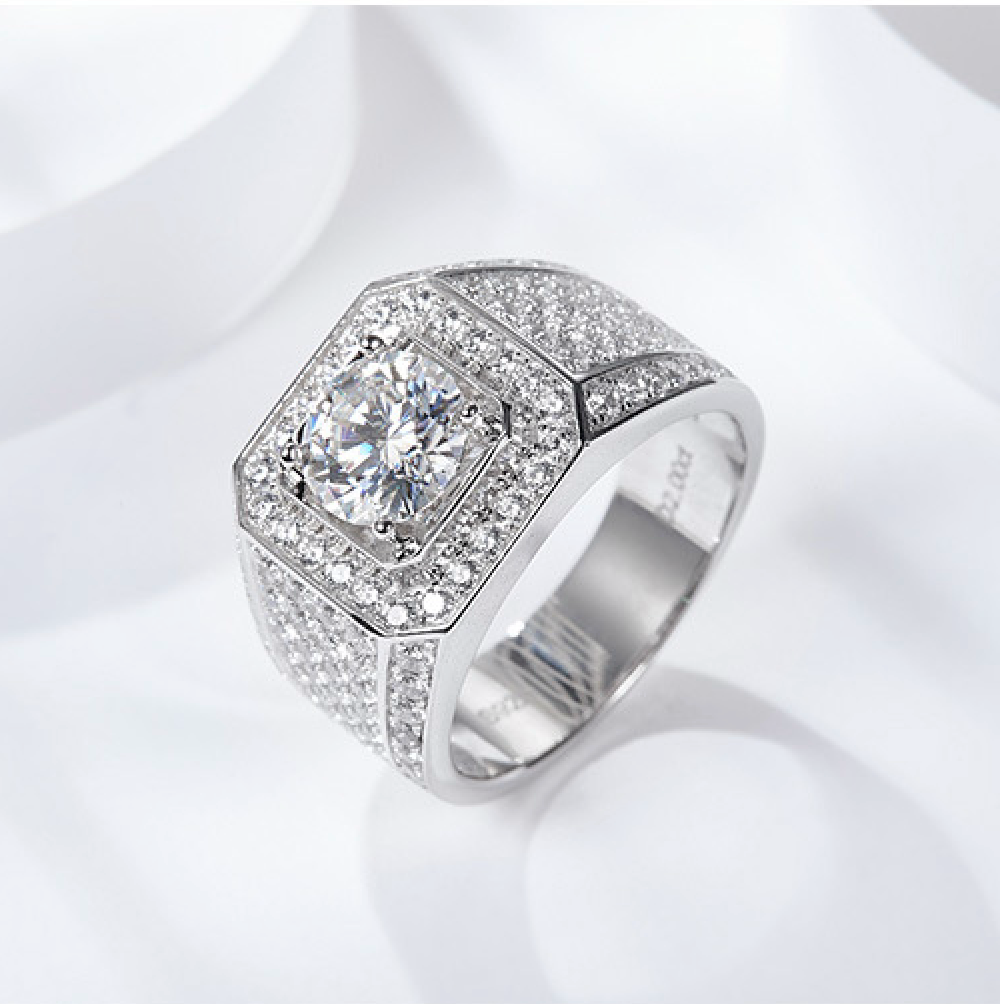 3ct Moissanite "Titan" Ring for men/women S925