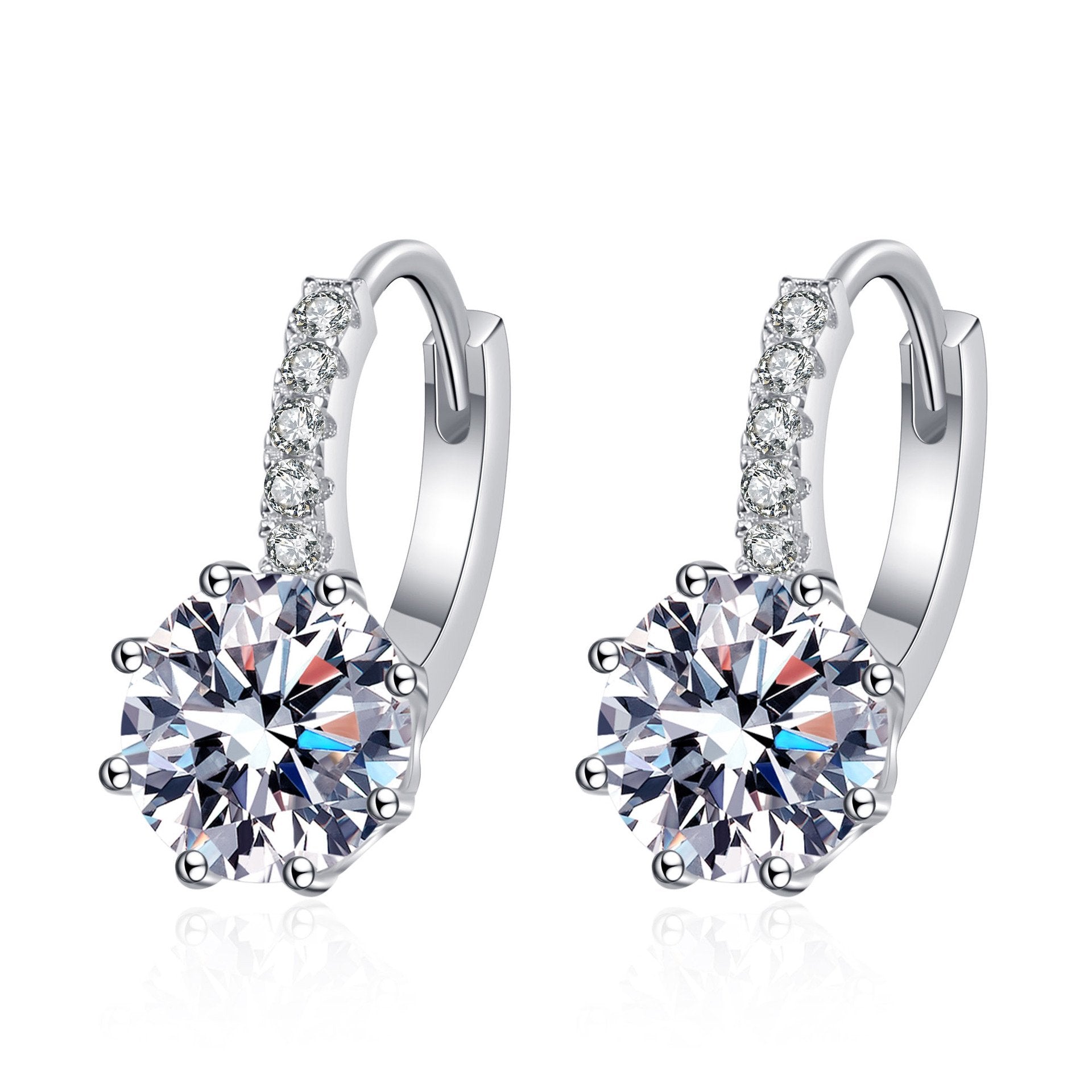 [#E638]'Daphne' 4ct Earrings