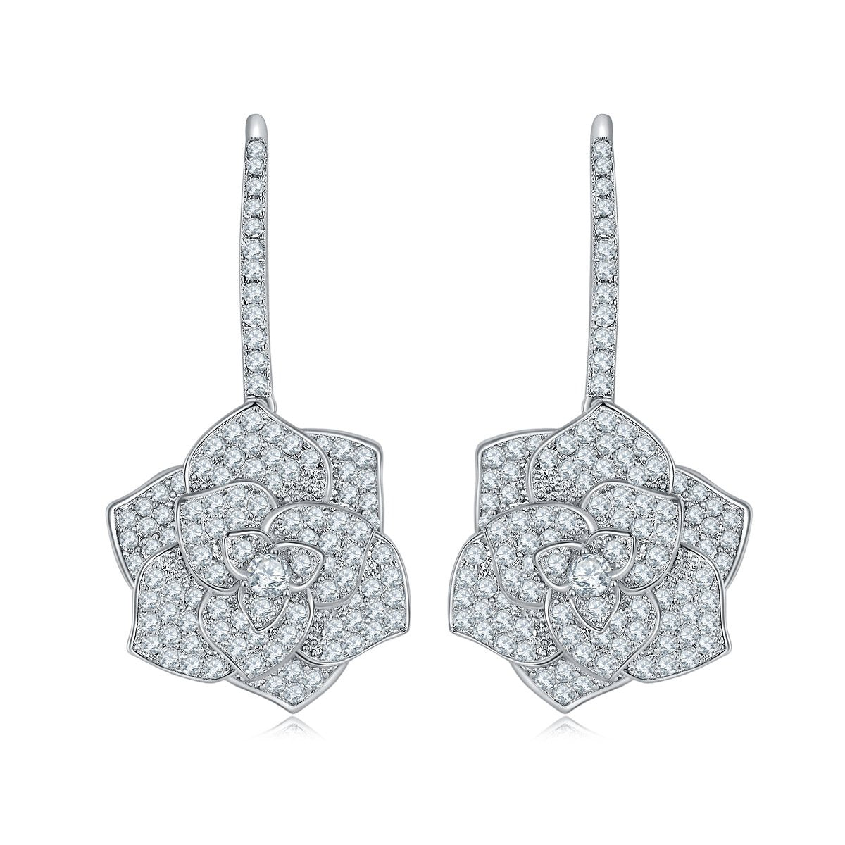 [#E674]'Rose' 1.7ct Earrings