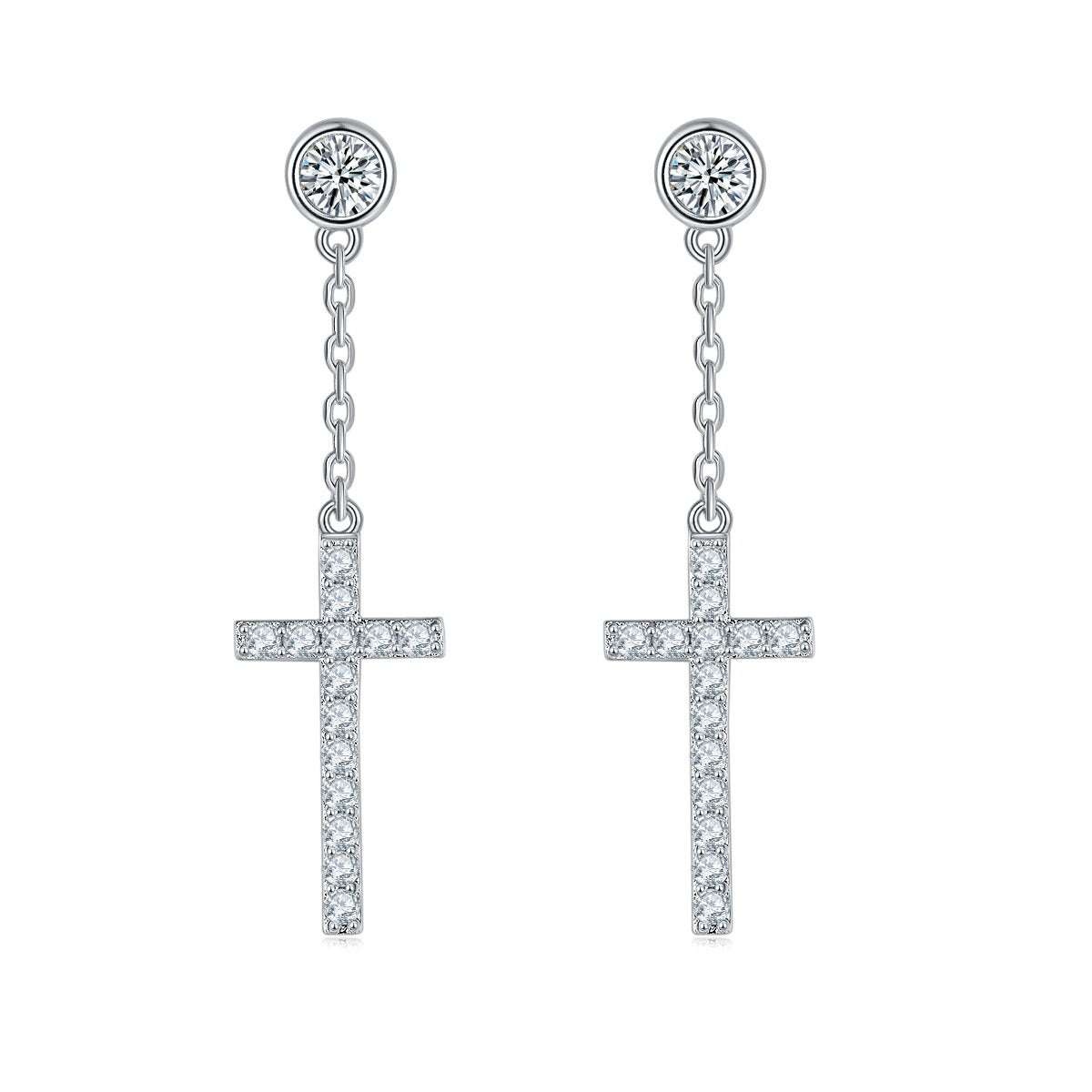 [#E650]'Faith' 0.5ct Earrings