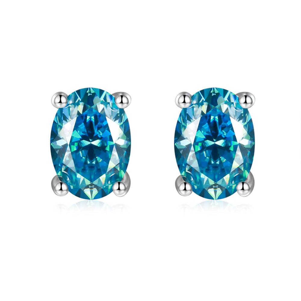 [#E619]"Jasmine" 2ct Earrings