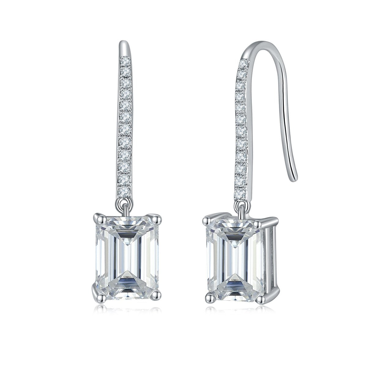 [#E643]'Esmaralda' 4ct Earrings