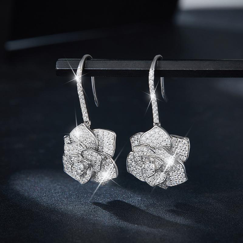 [#E674]'Rose' 1.7ct Earrings