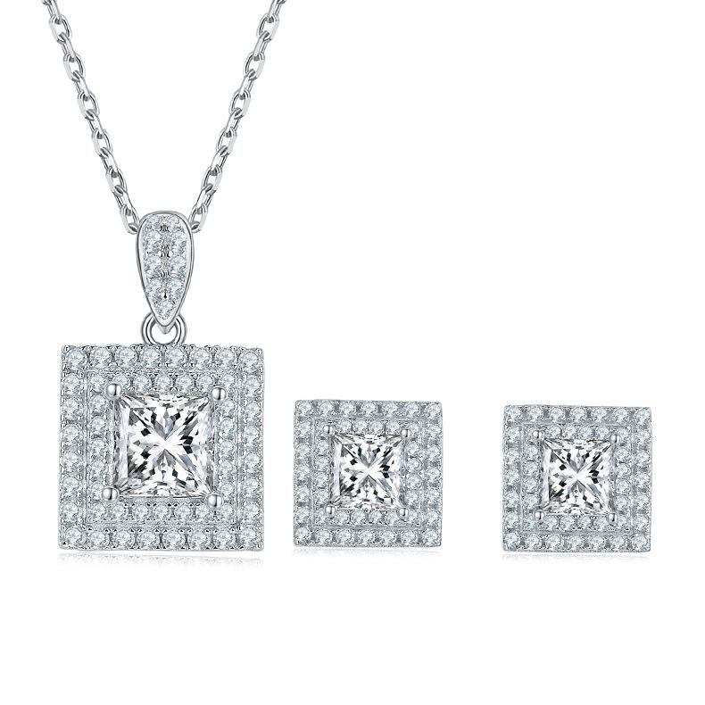 [#E635]'Bella' Earring and Necklace Set