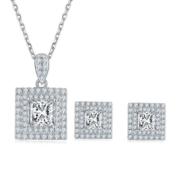 [#E635]'Bella' Earring and Necklace Set