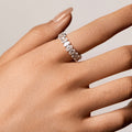 Oval Cut Ring Band S925 for Women on hand